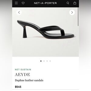 AEYDE Daphne Leather Sandals SIZE 40 NEW flip flop heels
